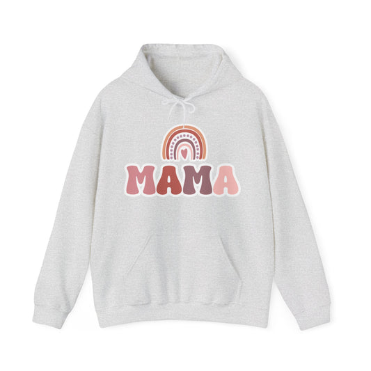 Mama sweatshirt, mama hooded sweatshirt, rainbow boho mom, mom sweatshirt, rainbow mama shirt, boho rainbow sweatshirt, mama shirt