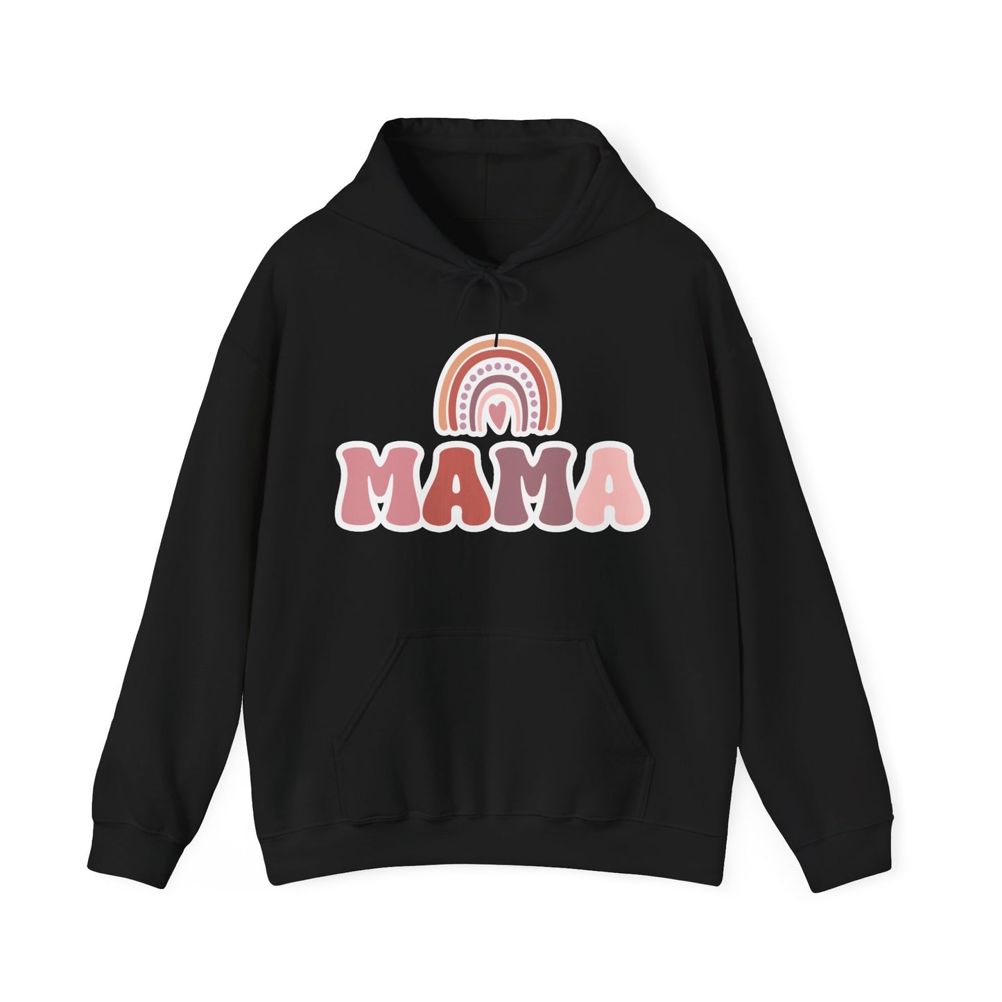 Mama sweatshirt, mama hooded sweatshirt, rainbow boho mom, mom sweatshirt, rainbow mama shirt, boho rainbow sweatshirt, mama shirt