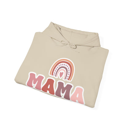 Mama sweatshirt, mama hooded sweatshirt, rainbow boho mom, mom sweatshirt, rainbow mama shirt, boho rainbow sweatshirt, mama shirt