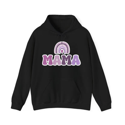 Mama sweatshirt, trendy mama shirt, rainbow boho mom t shirt, mom sweatshirt, rainbow mama shirt, boho rainbow, boho mama hooded Sweatshirt