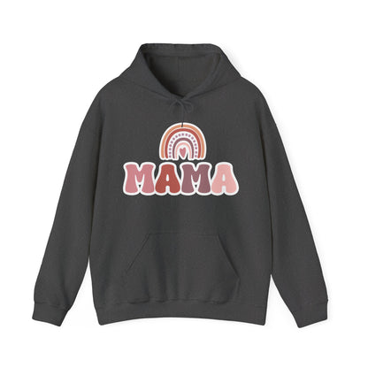 Mama sweatshirt, mama hooded sweatshirt, rainbow boho mom, mom sweatshirt, rainbow mama shirt, boho rainbow sweatshirt, mama shirt