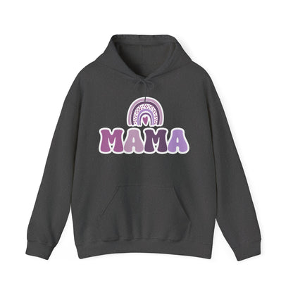 Mama sweatshirt, trendy mama shirt, rainbow boho mom t shirt, mom sweatshirt, rainbow mama shirt, boho rainbow, boho mama hooded Sweatshirt