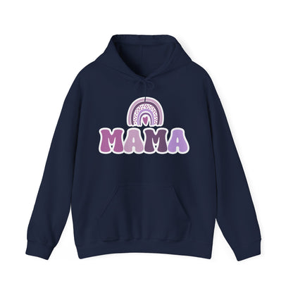 Mama sweatshirt, trendy mama shirt, rainbow boho mom t shirt, mom sweatshirt, rainbow mama shirt, boho rainbow, boho mama hooded Sweatshirt