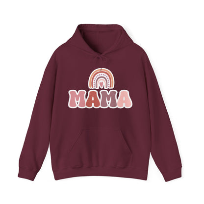 Mama sweatshirt, mama hooded sweatshirt, rainbow boho mom, mom sweatshirt, rainbow mama shirt, boho rainbow sweatshirt, mama shirt